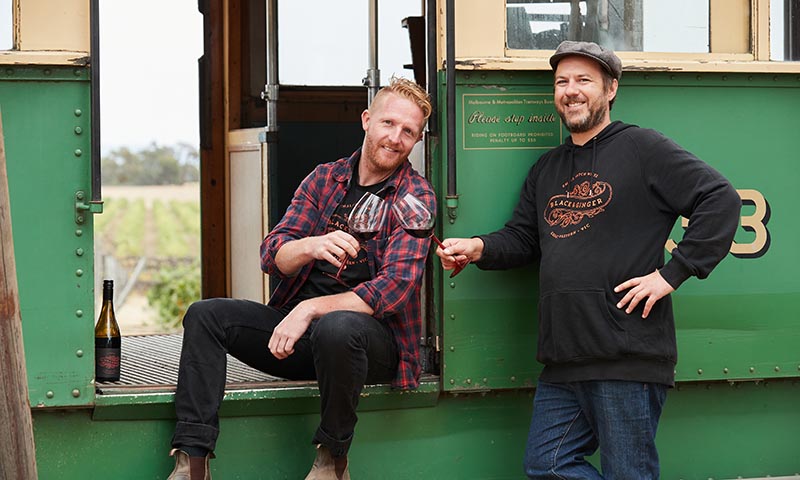 Hadyn Black and Darcy Naunton of Black & Ginger Wines